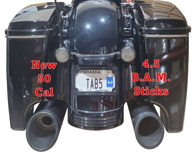 Tab Performance #121-2299-N-N - 50 Cal (5") Slip-On Mufflers | Black