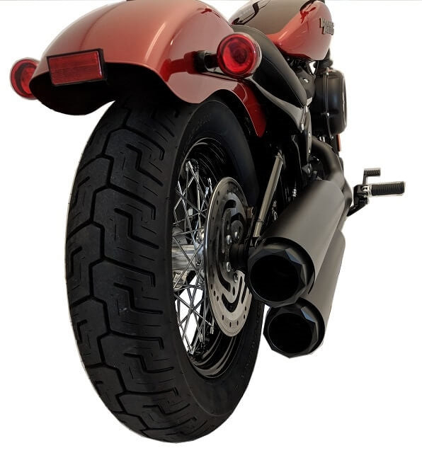 Tab Performance #131-1291-B4-1.75 - Softail Long Tip Compatible Exhaust Pipes | Chrome