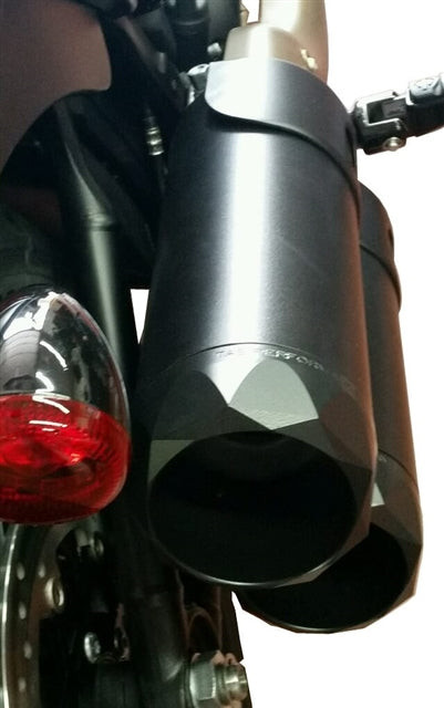 Tab Performance #131-2293-C-2.5 - Fat Bob Softail Tip Compatible Exhaust Pipes | Black