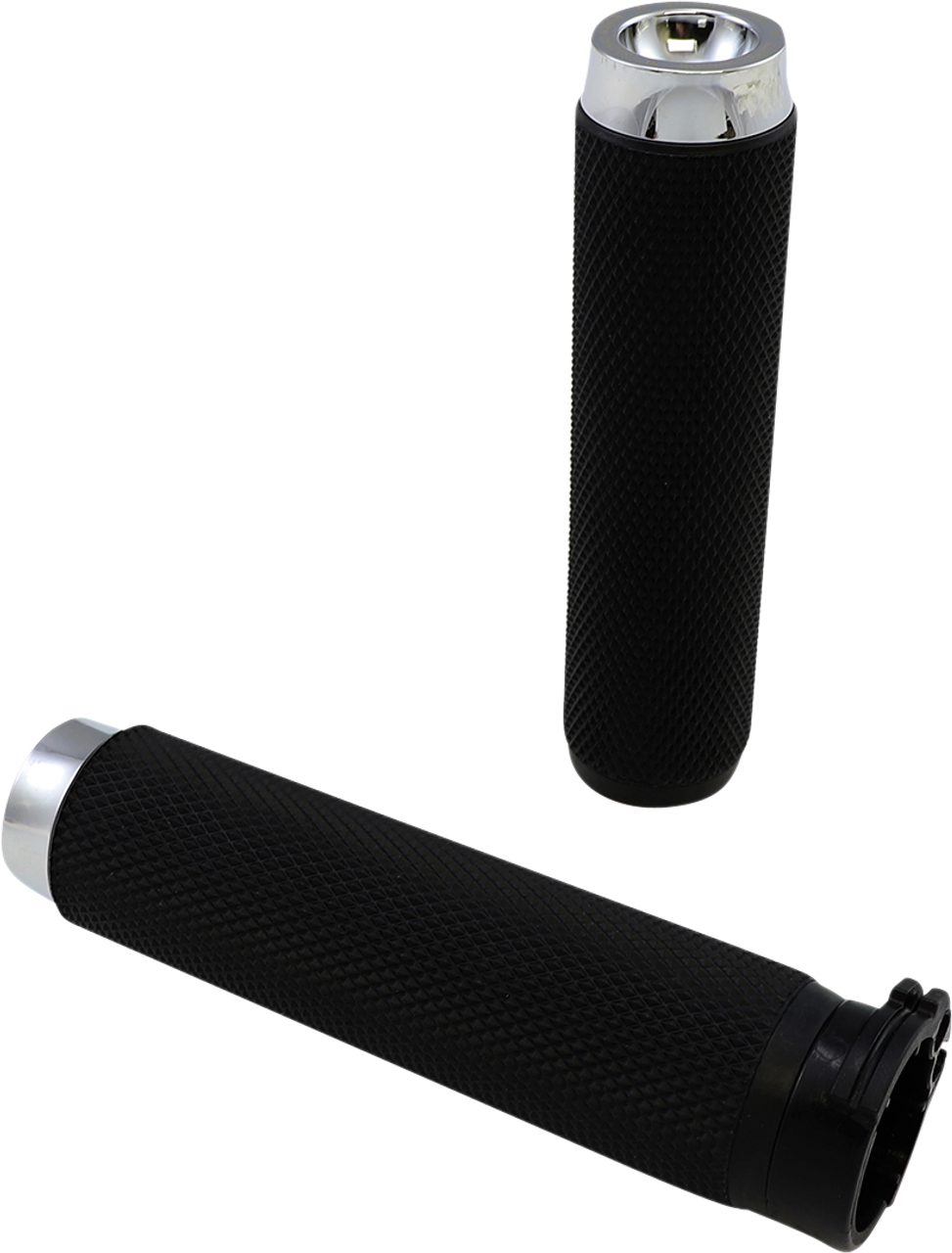Grips - Knurled - Cable - Chrome