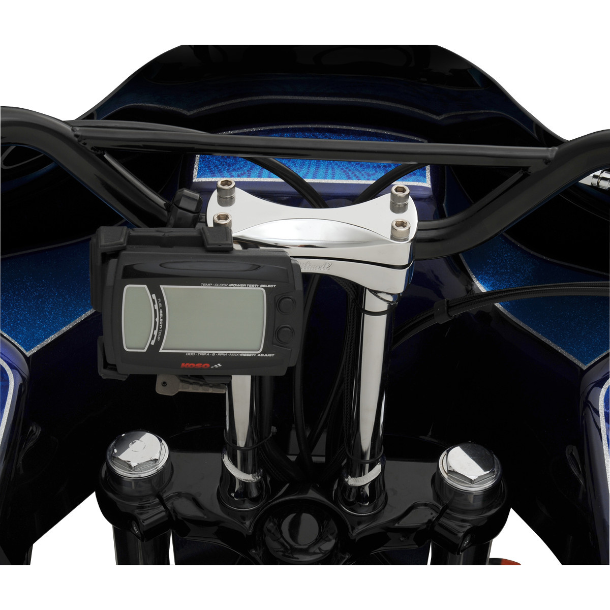 Biltwell #6403-105-10 - Murdock Handlebar Risers - 10" - Chrome