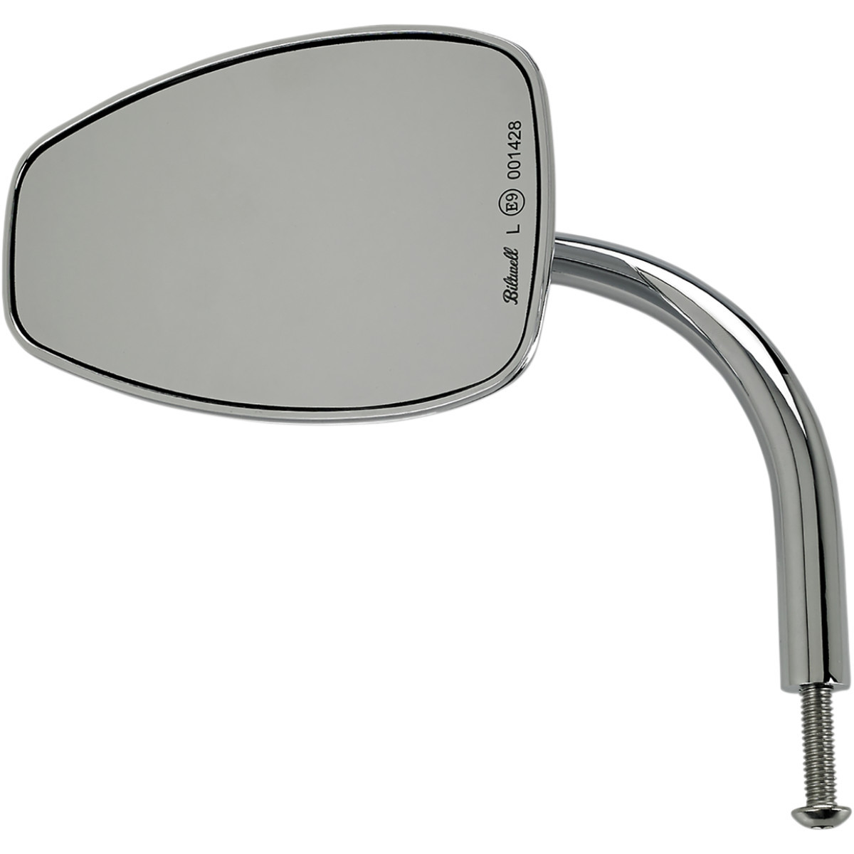 Biltwell #6504-400-531 - Mirror - Utility - Side View - Teardrop - Perch - Chrome - Each