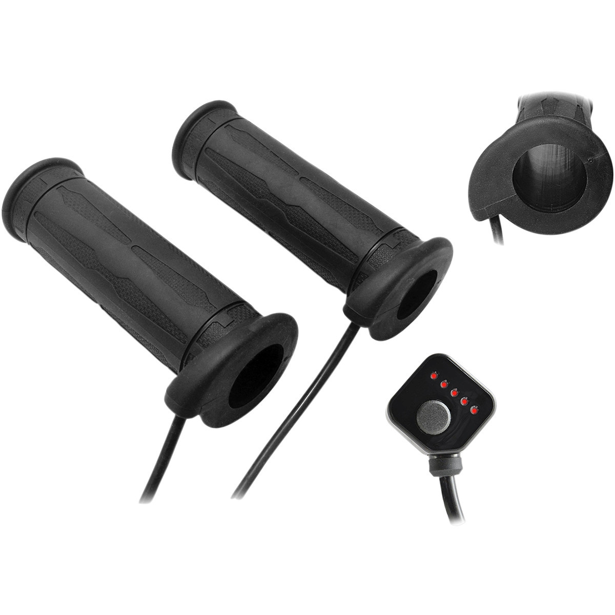 Koso North America #AM10706G - 5 Level Twist Throttle Heated Grips - 1"