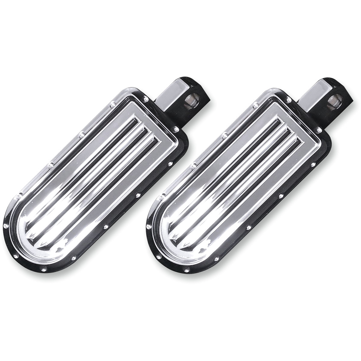 Covingtons #C1243-C - Rear Pegs - Dimpled - Chrome