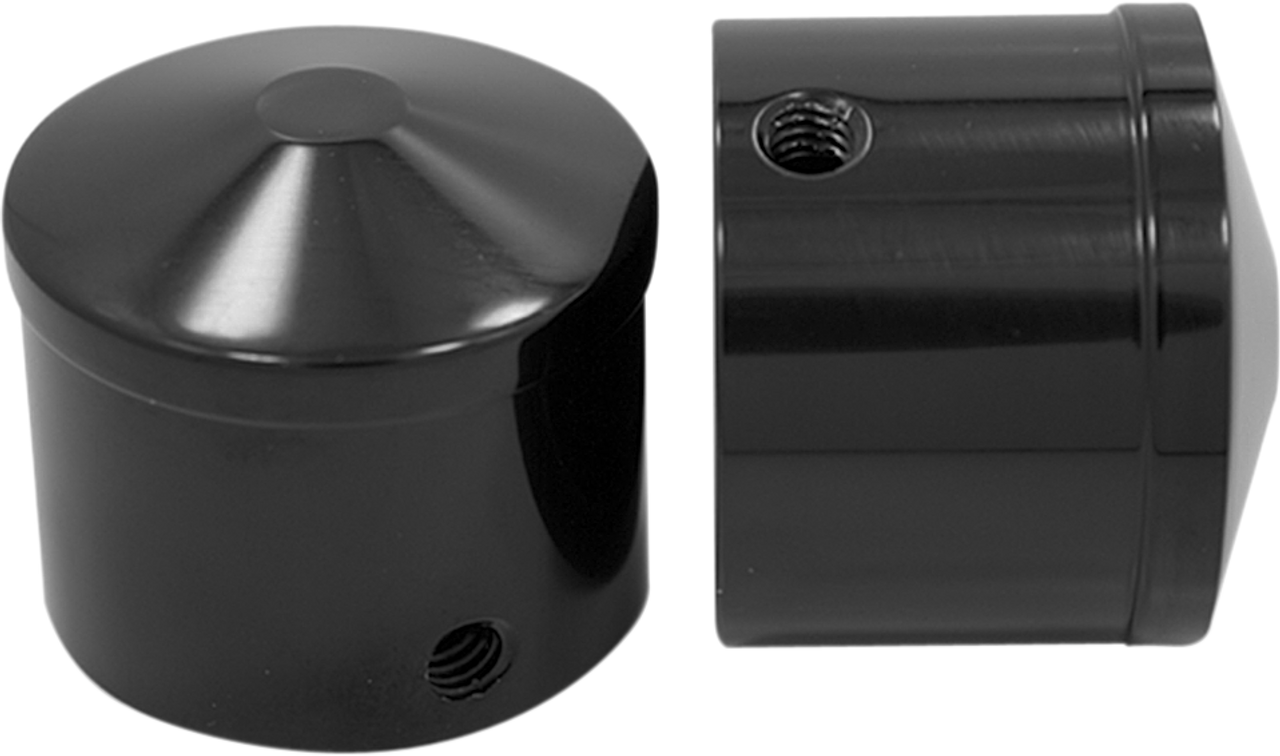 Front Axle Nut Cover - Black - Air Cushion - 1"