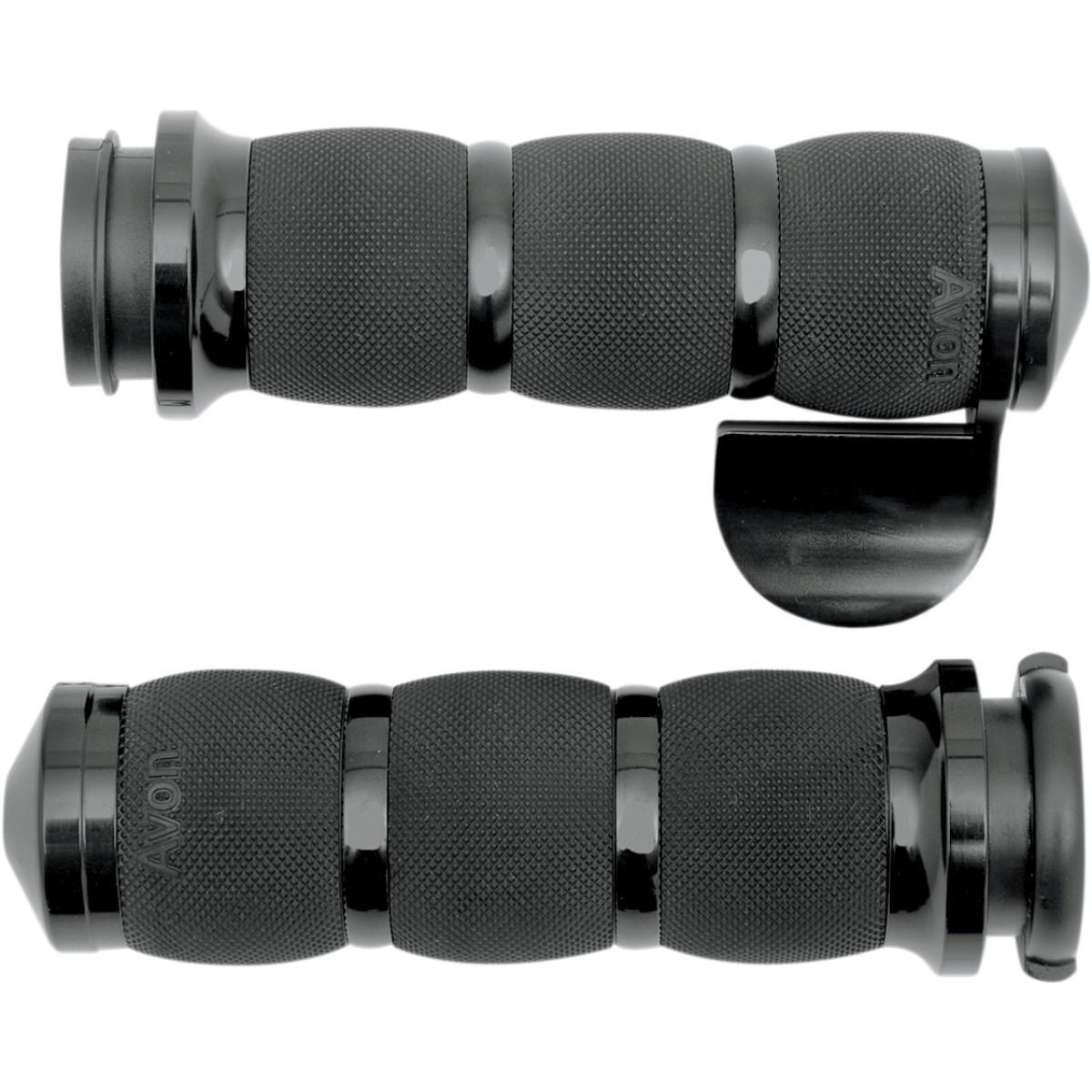 Avon Grips #AIR-90-AN-B-FL - 3-Ring Air Cushioned Grips - TBW - Throttle Boss - Anodized