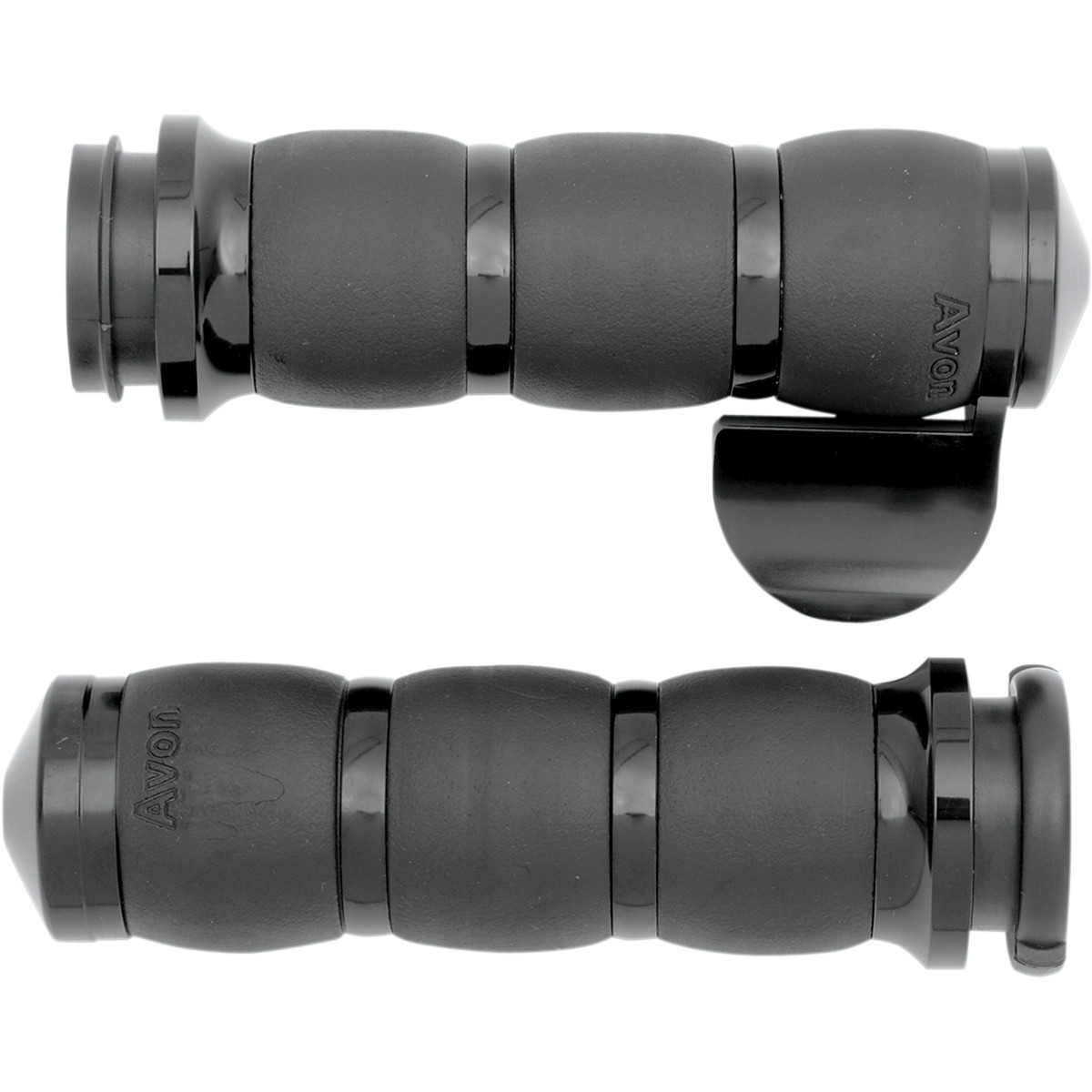 Avon Grips #AIR-96-FLY-BOSS - 3-Ring Velvet Air Grips - TBW - Throttle Boss - Black