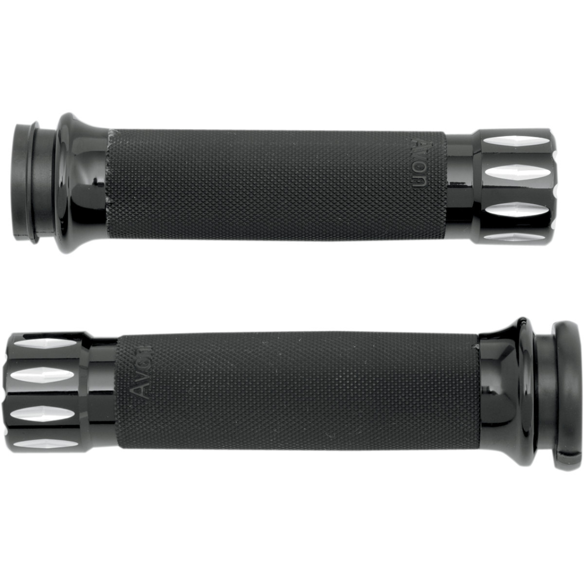 Avon Grips #CC-86-AN-FL-RIV - Rival Custom Grips - TBW - Black
