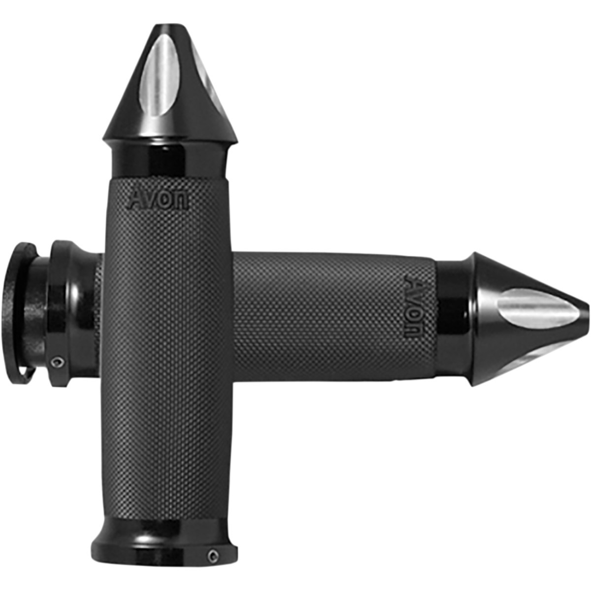 Avon Grips #IN-TO-CC-86-ASP - Custom Contour Grips - Spike - Indian - Black