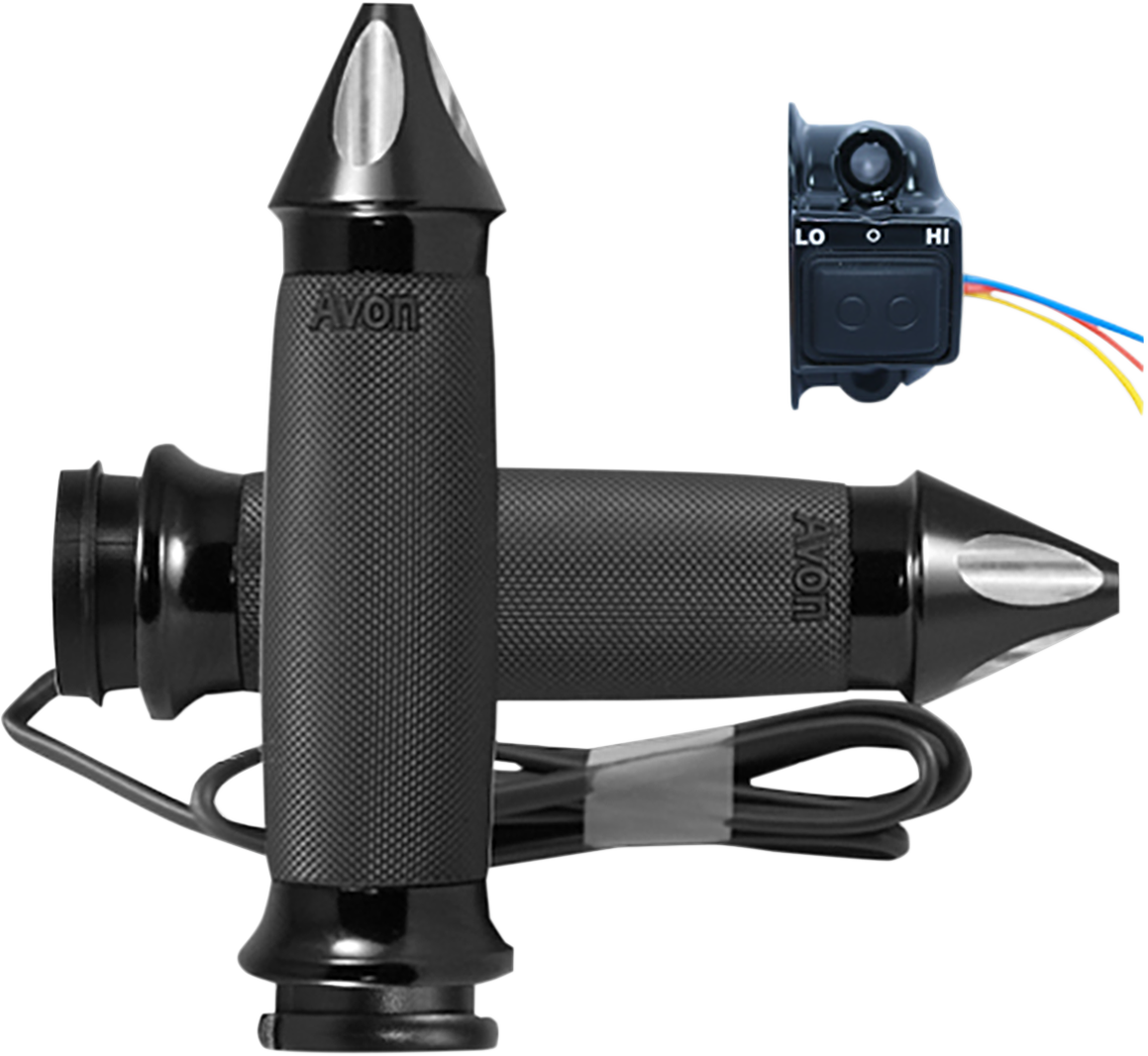 Grip - Heated - Custom Contour - Spike - TBW - Black