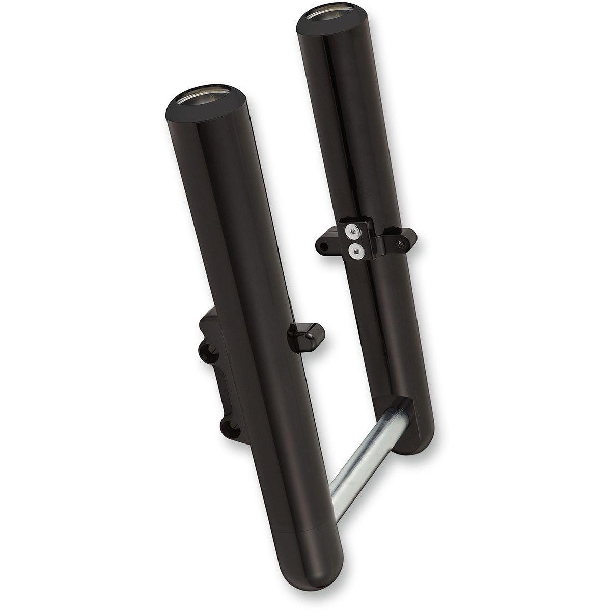 Arlen Ness #06-523 - Fork Legs - Black Anodized - Hot Legs - Custom Single Disc - Smooth - '00-'07