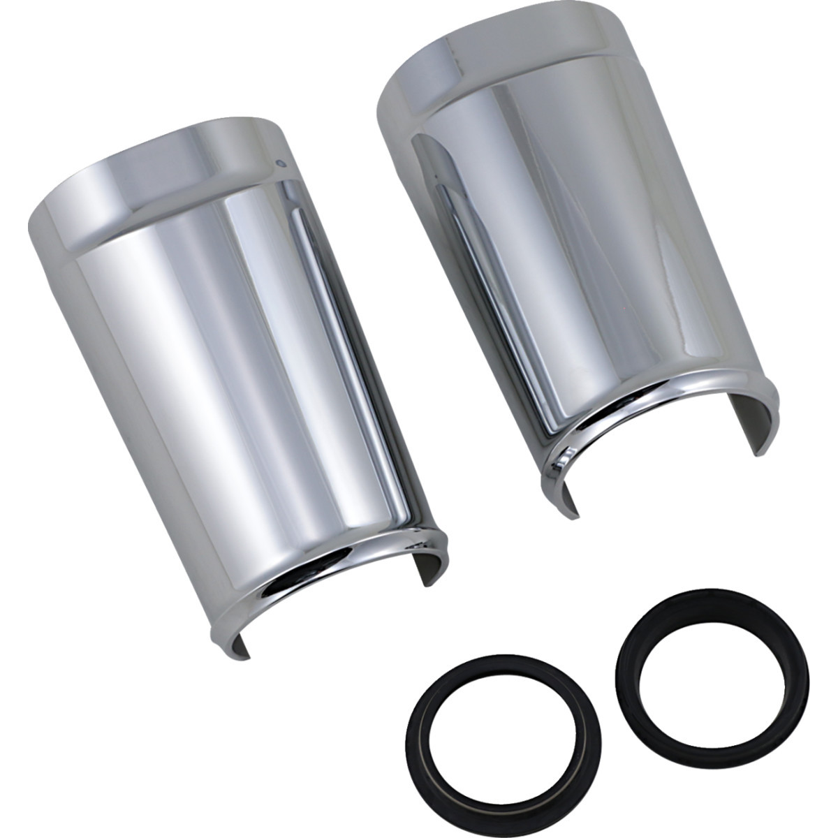 Arlen Ness #20-041 - Fat Tire Fork Boot Cover - Chrome - Smooth