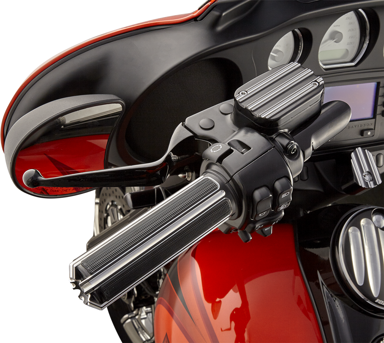 Arlen Ness #07-129 10-Gauge Comfort Grips - TBW - Black