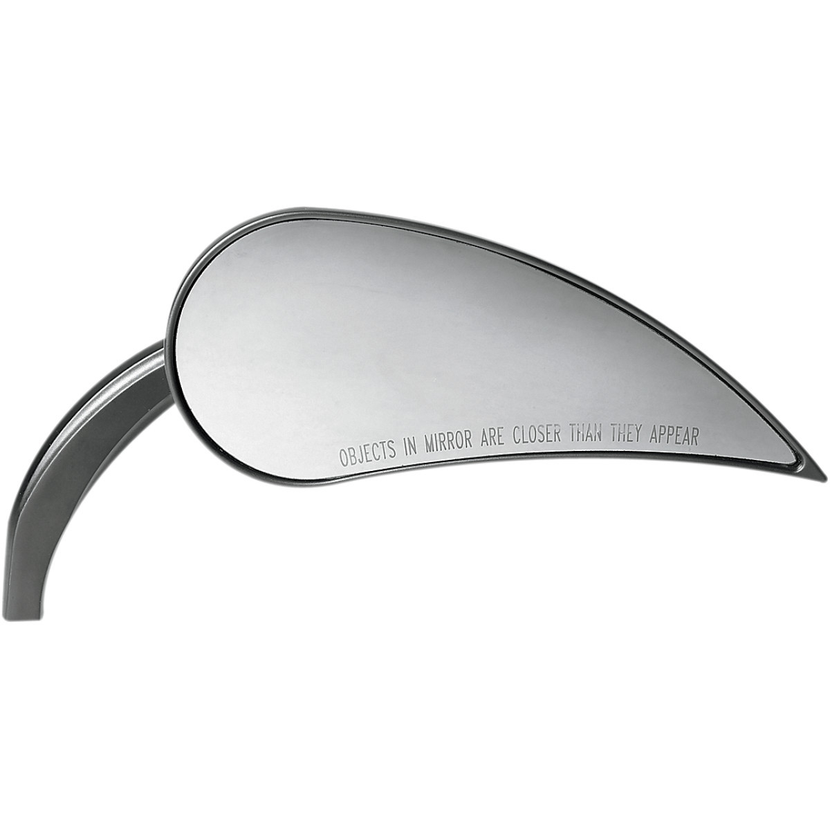 Arlen Ness #13-093 - Mirror - Rad III - Side View - Teardrop - Black - Right