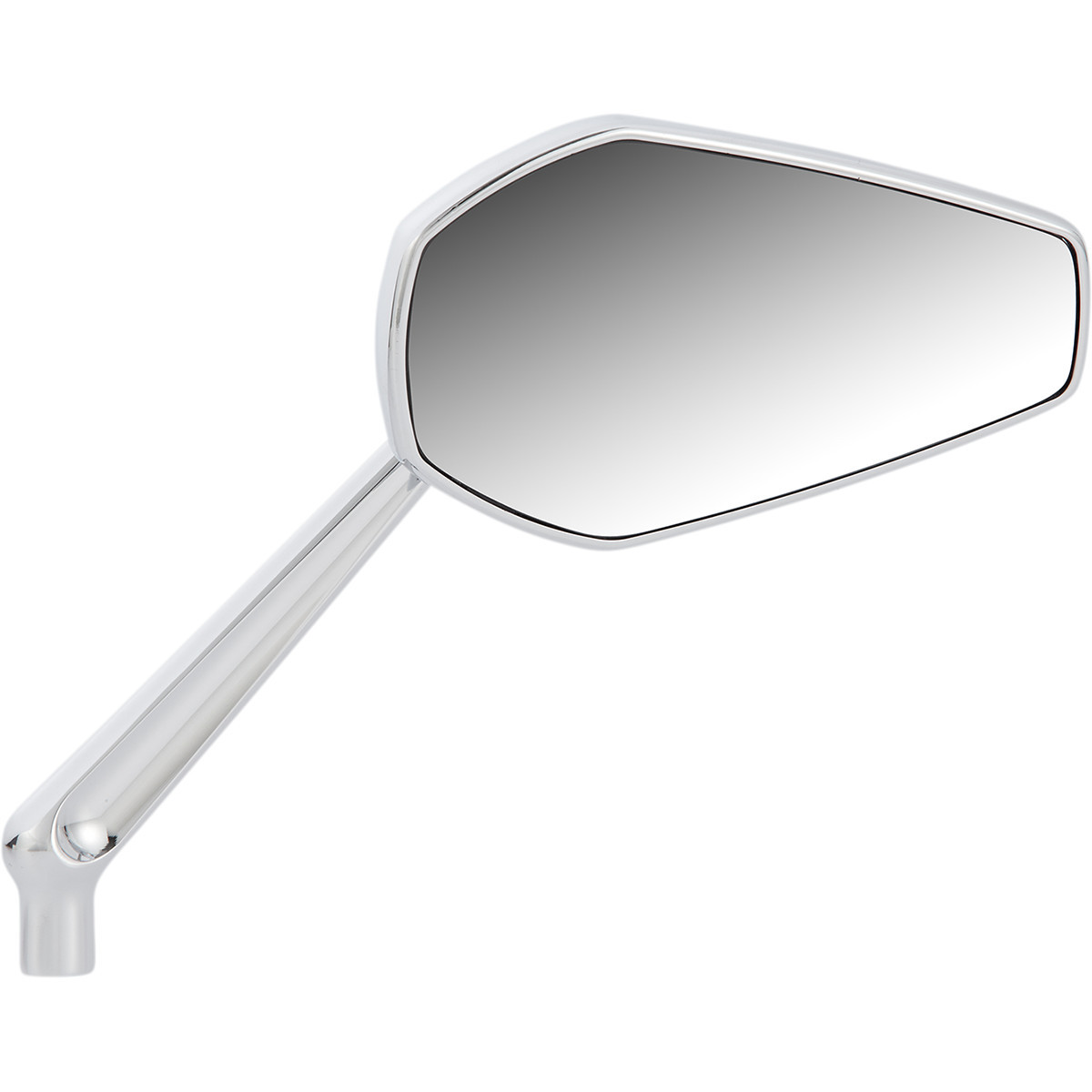 Arlen Ness #13-159 - Mirror - Mini/Stocker - Side View - Hexagon - Chrome - Right
