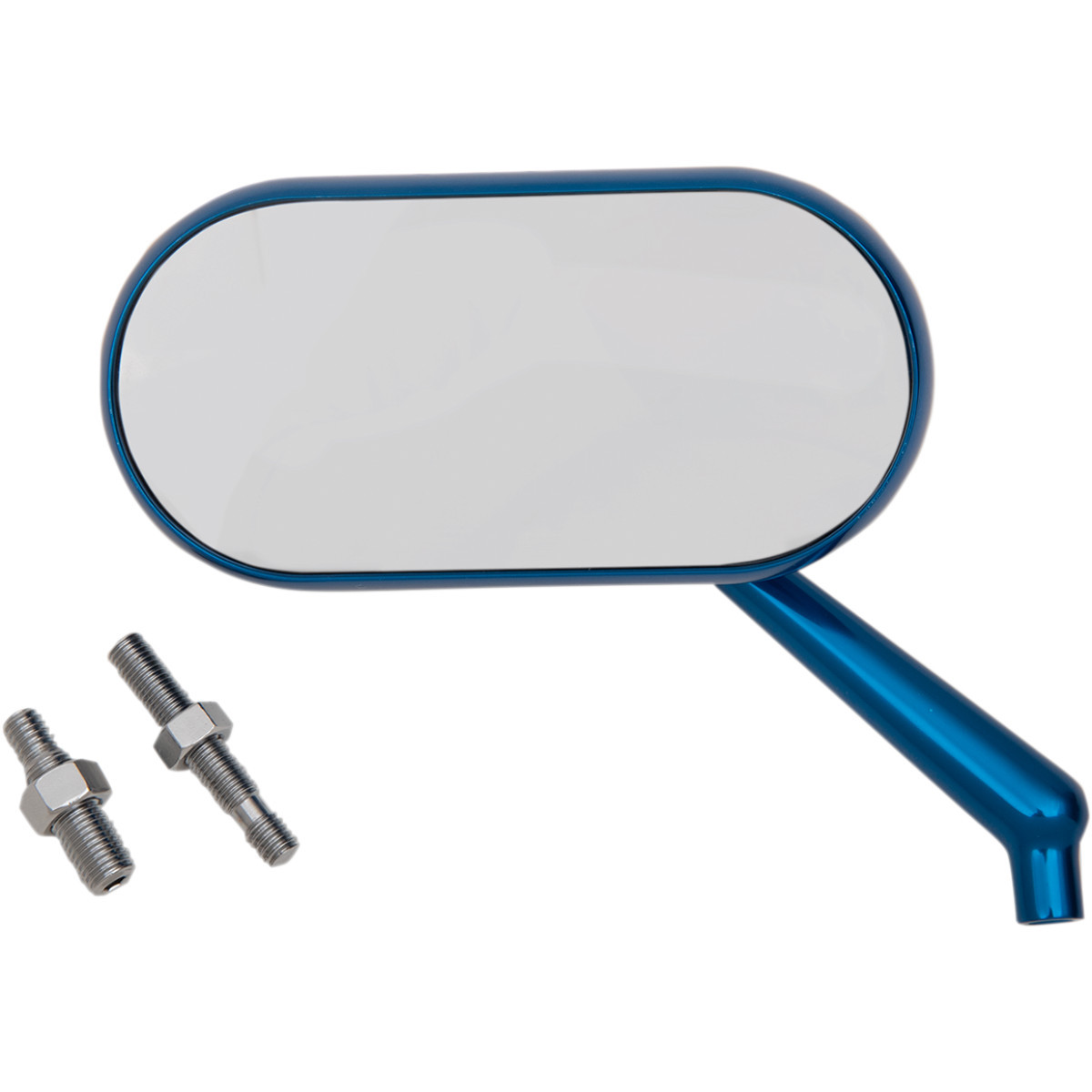 Arlen Ness #13-174 - Mirror - Side View - Oval - Blue - Left