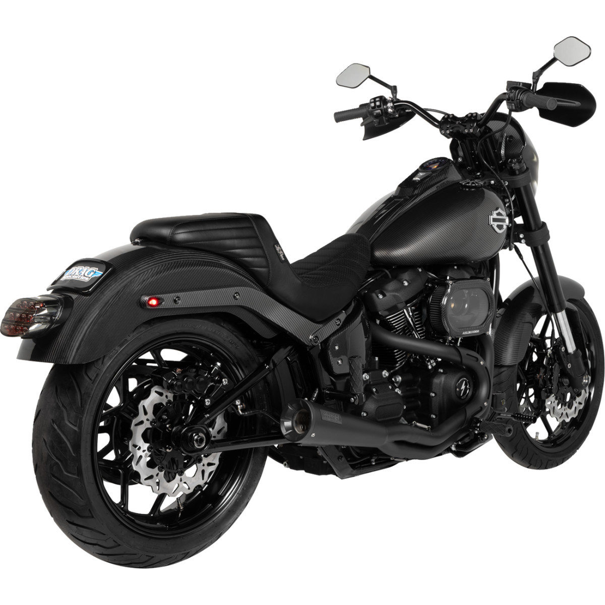 Arlen Ness #701-002 - Vented Gas Cap - 10 Gauge - Black Machined Accents
