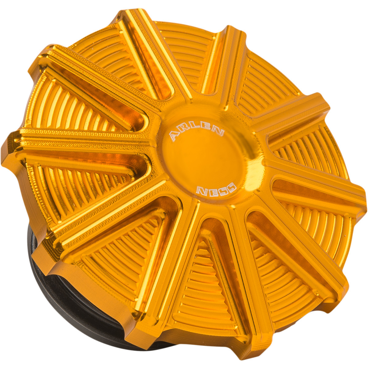 Arlen Ness #701-004 - Vented Gas Cap - 10 Gauge - Gold