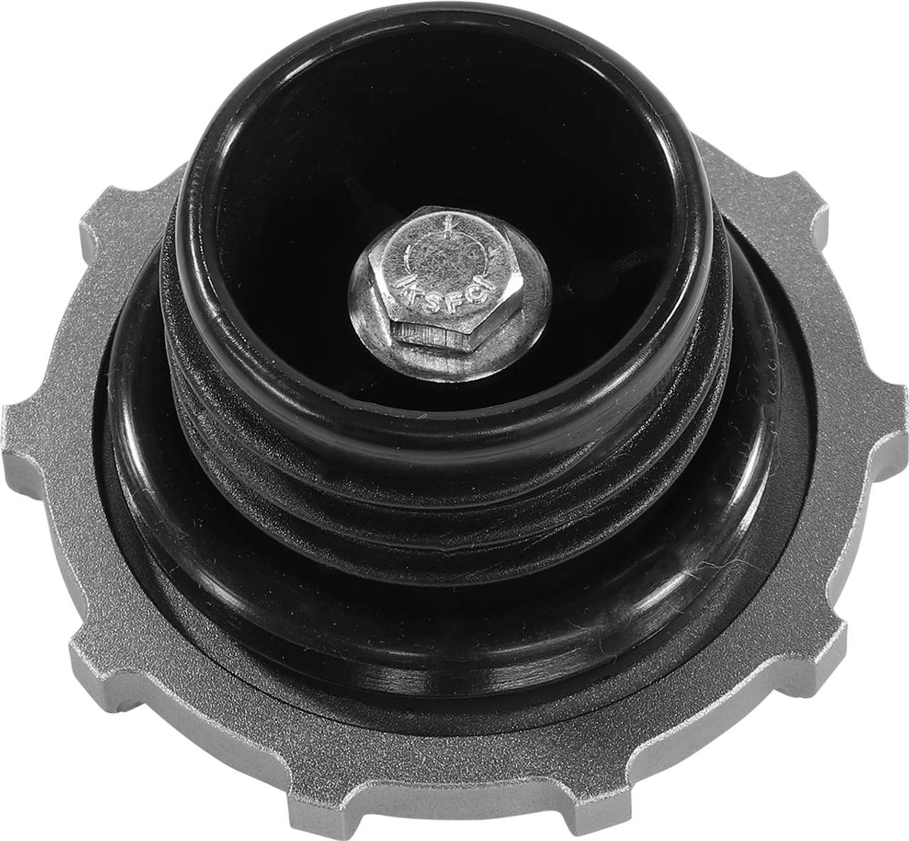 Arlen Ness #701-007 Vented Gas Cap - 10 Gauge - Titanium