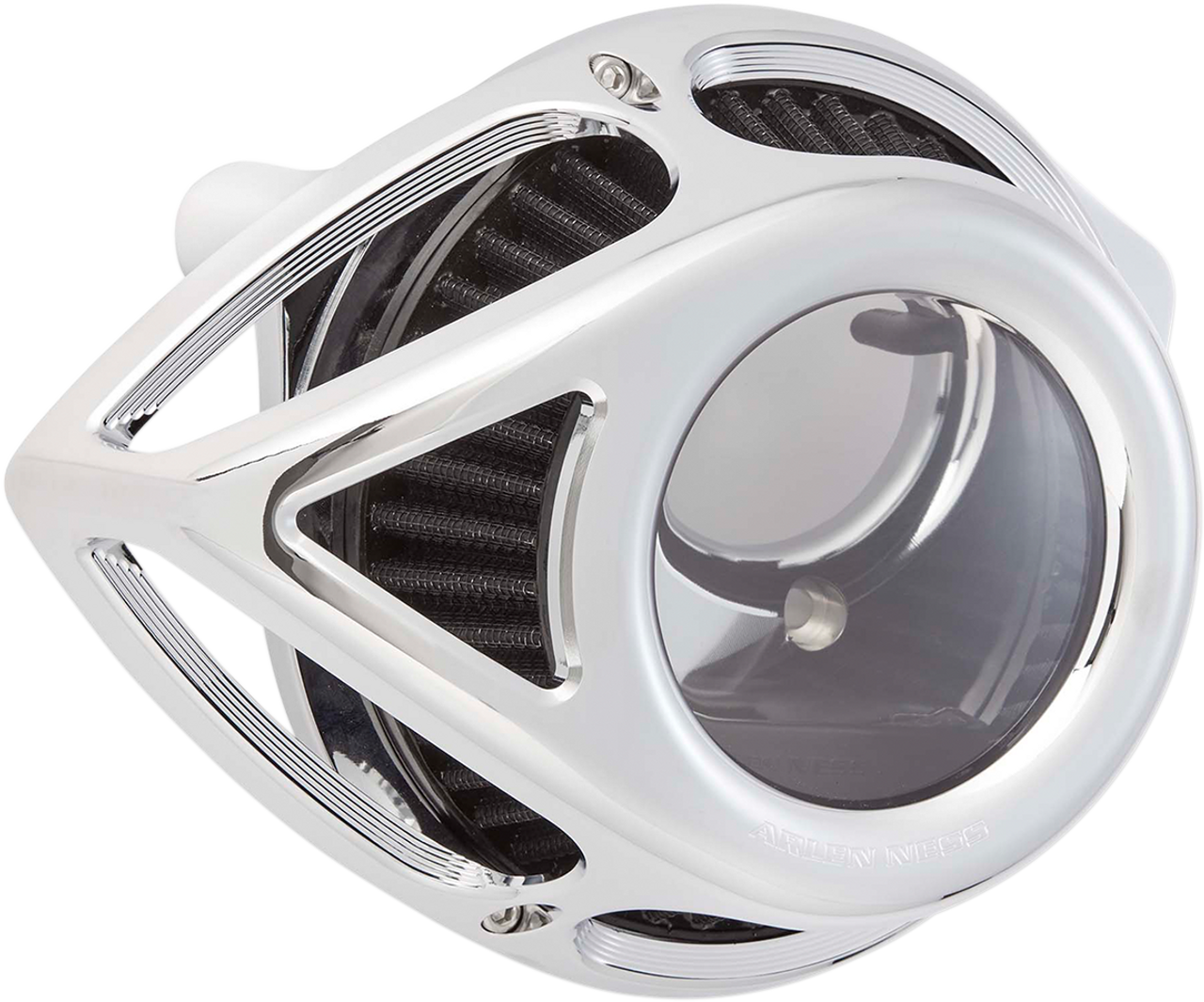 Clear Tear Air Cleaner - Chrome - Twin Cam