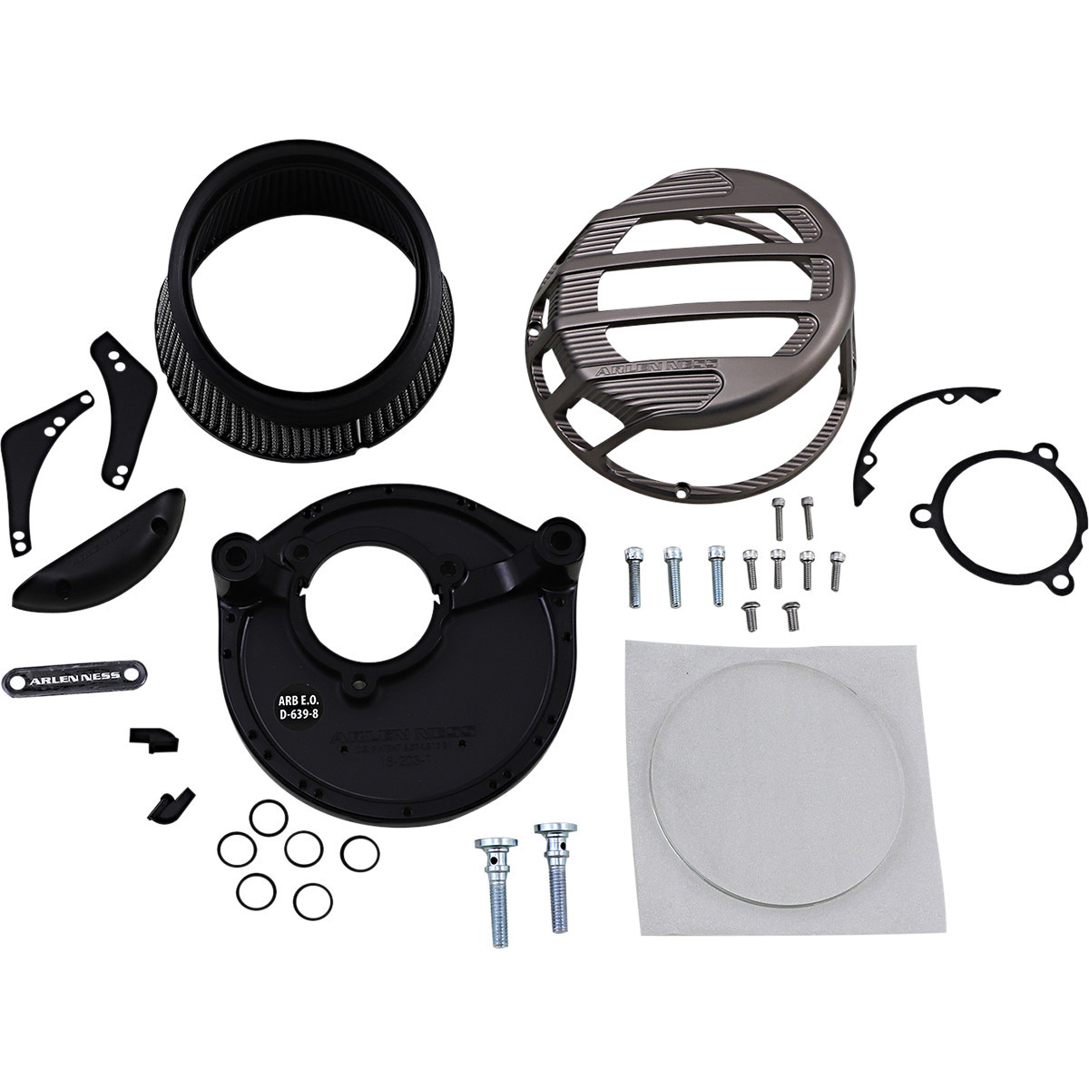 Arlen Ness #81-308 - Sidekick Air Cleaner Kit - Titanium