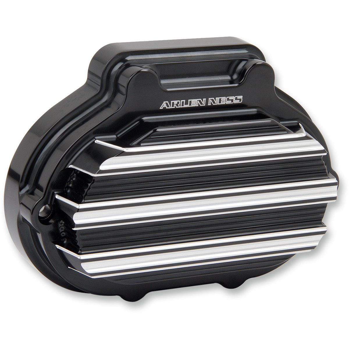 Arlen Ness #03-823 - 10-Gauge Hydraulic Clutch Actuator Cover - Black/Machined - '14-'20 Harley-Davidson