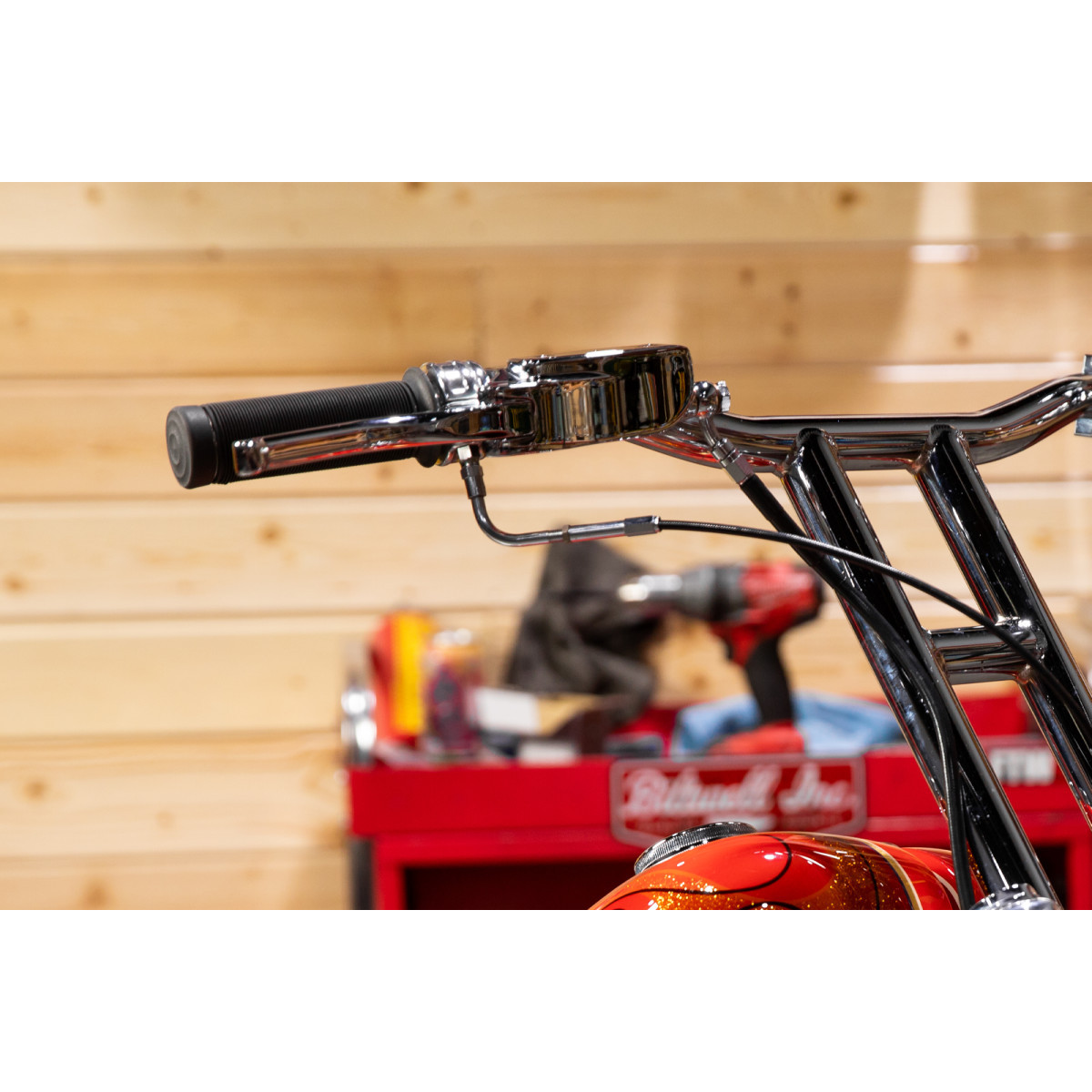 Biltwell #6601-303-01 - 1" Whiskey Throttle Assembly - Single Cable - Polished