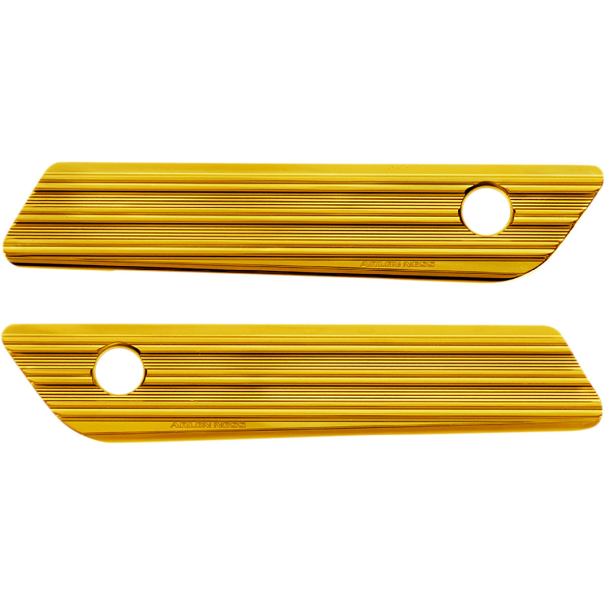 Arlen Ness #03-606 - Saddlebag Latch Covers - Gold