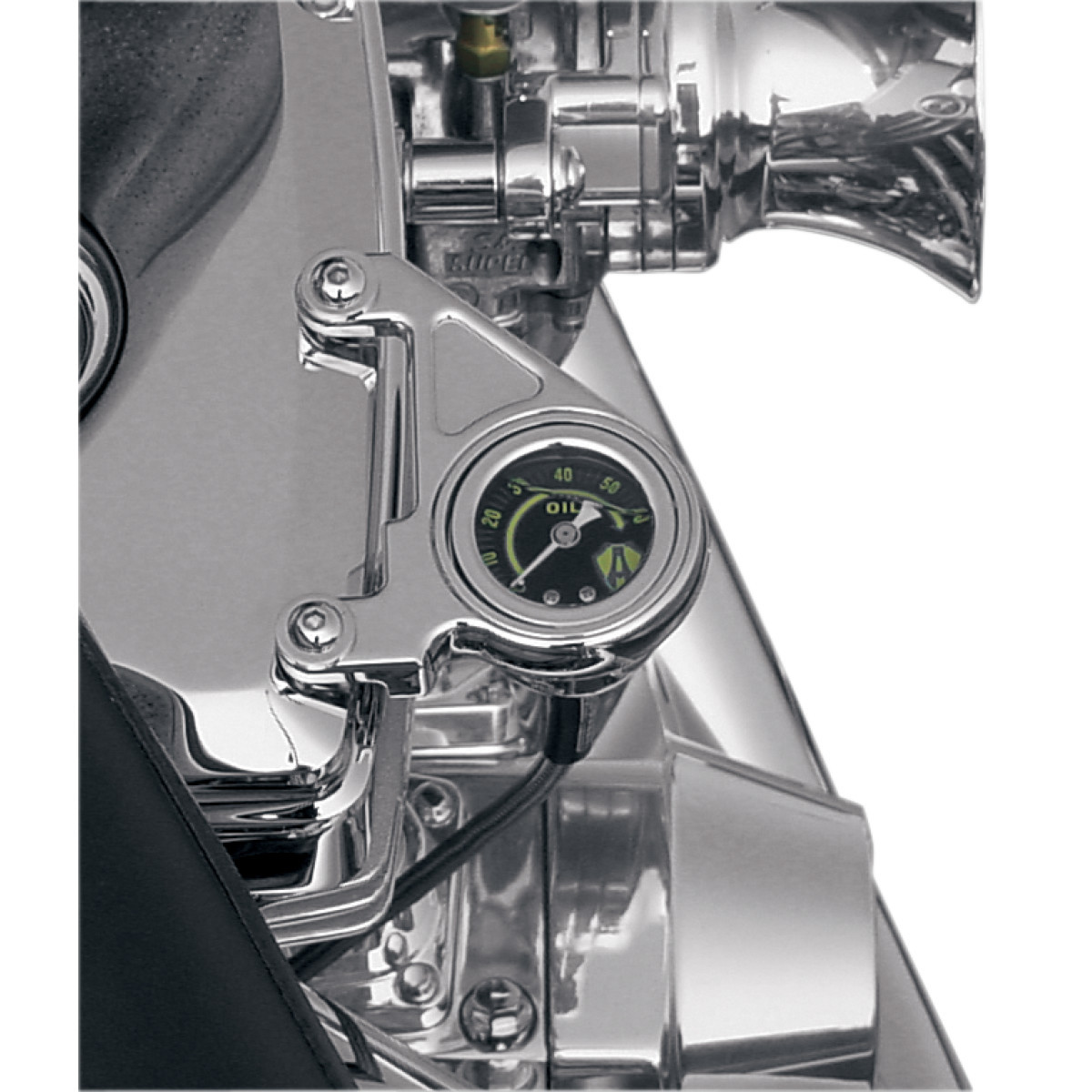 Arlen Ness #15-658 - Oil Pressure Gauge Kit - Radius - Chrome