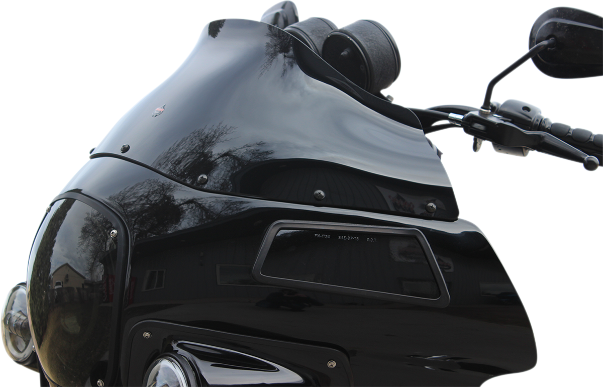 Klock Werks #KWW-02-0501 - Flare Windshield - 9" - Black - FXRP