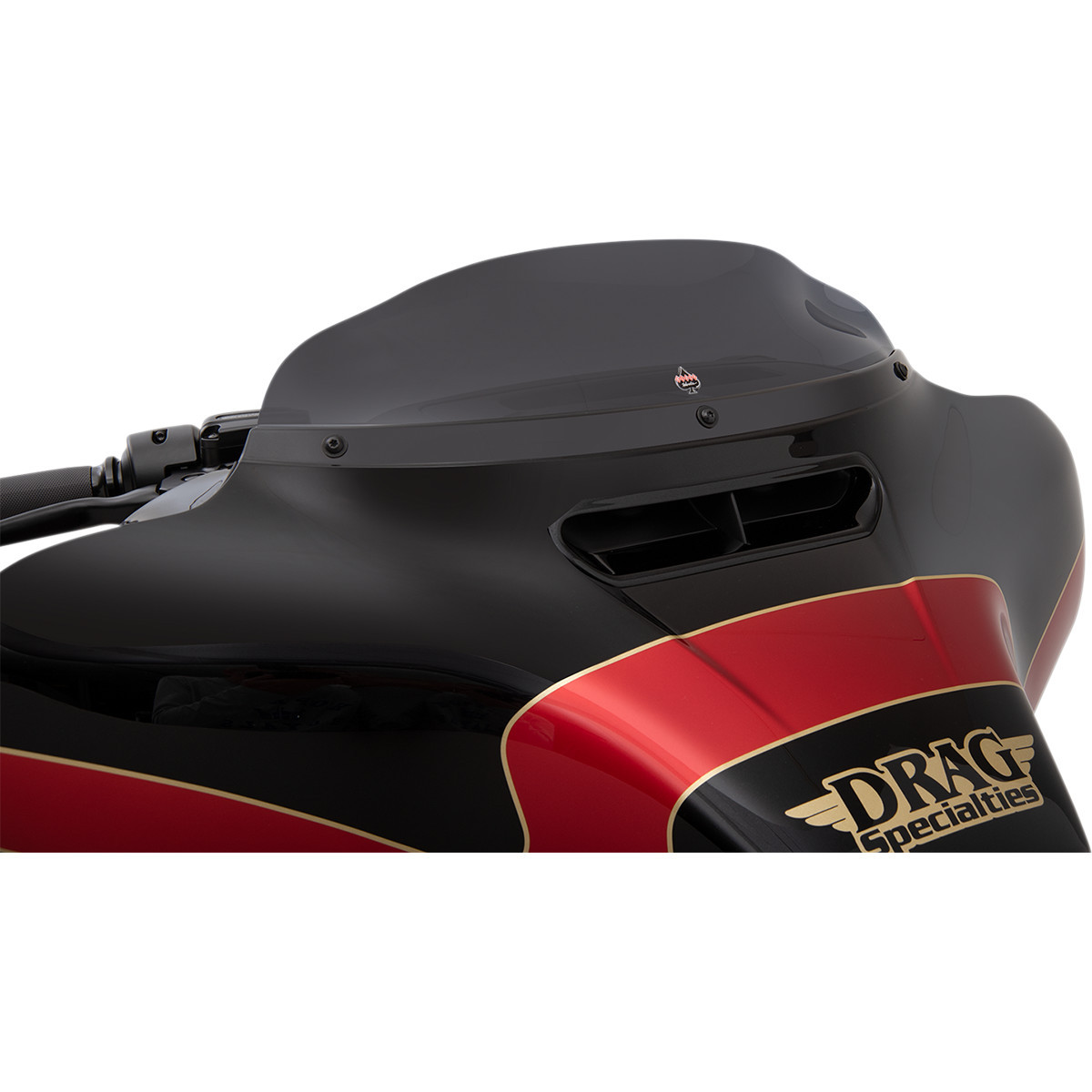 Klock Werks #KWW-01-0405 - Flare® Windshield - 4" - Dark Smoke - '14-'25 FLH