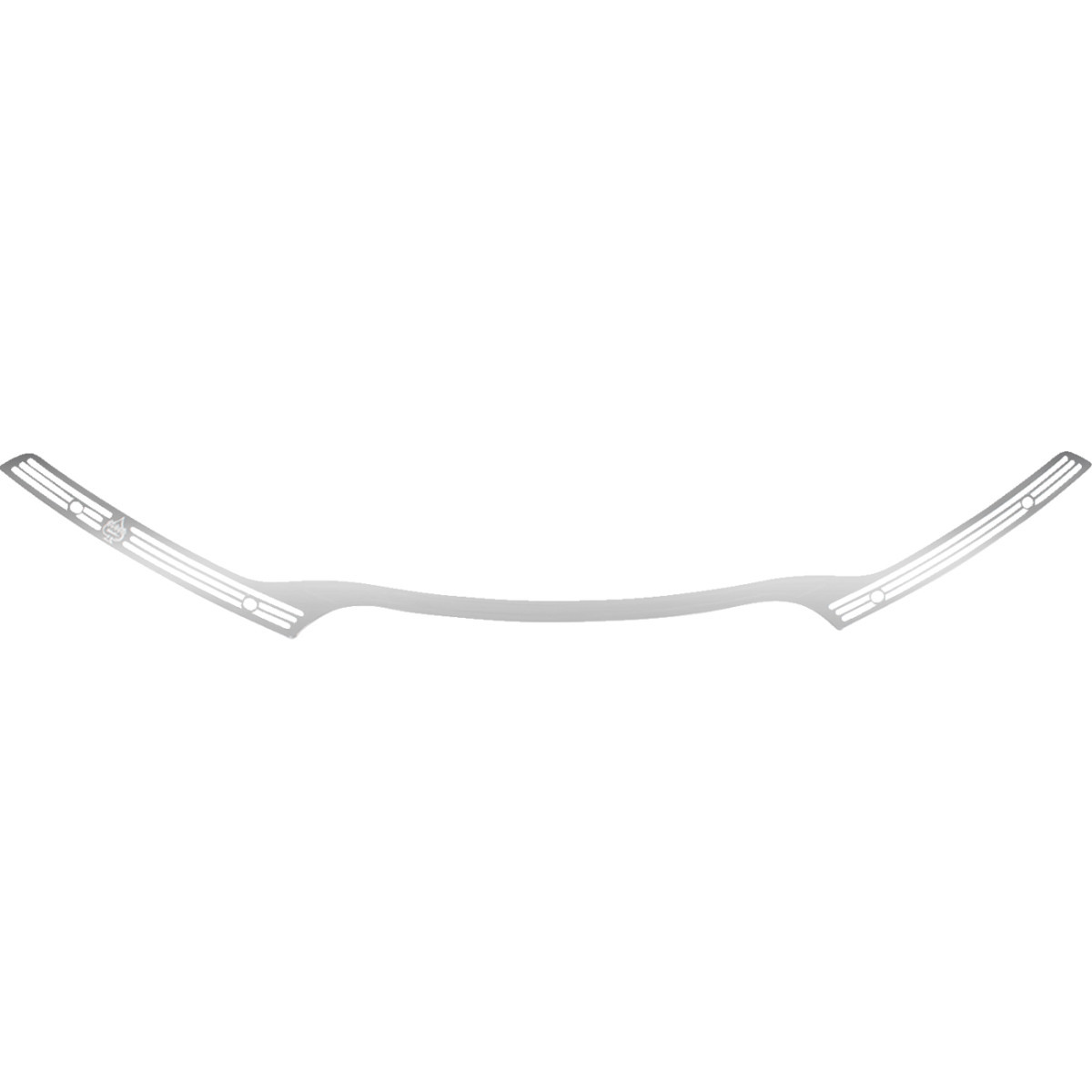 Klock Werks #KWW-01-0608 - Flare® Windshield Trim - Logo - Chrome - '15-'25 FLTR