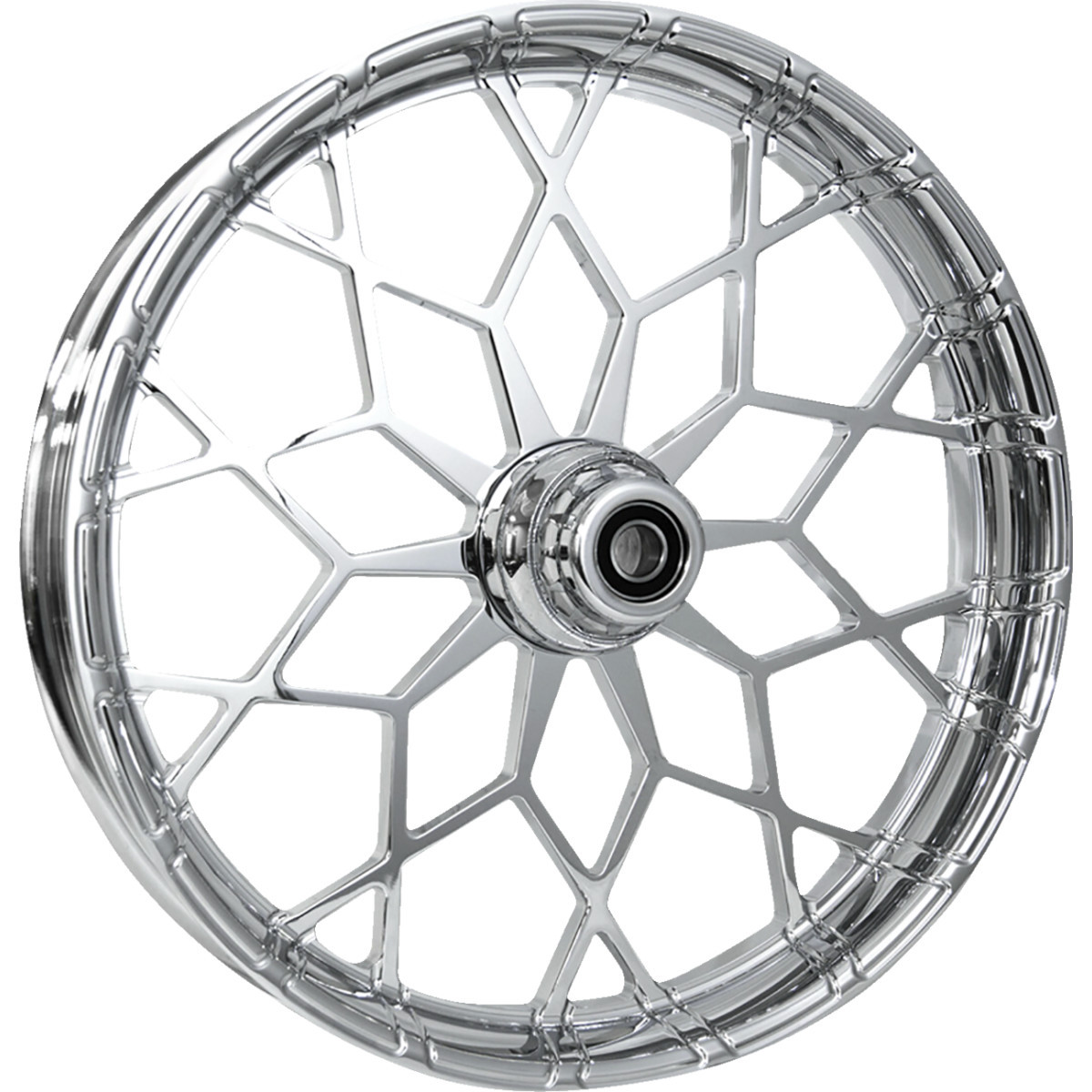 RC Components #213HD031A21135C - Wheel - Phenom - Front - Dual Disc/with ABS - Chrome - 21x3.5 - FLH