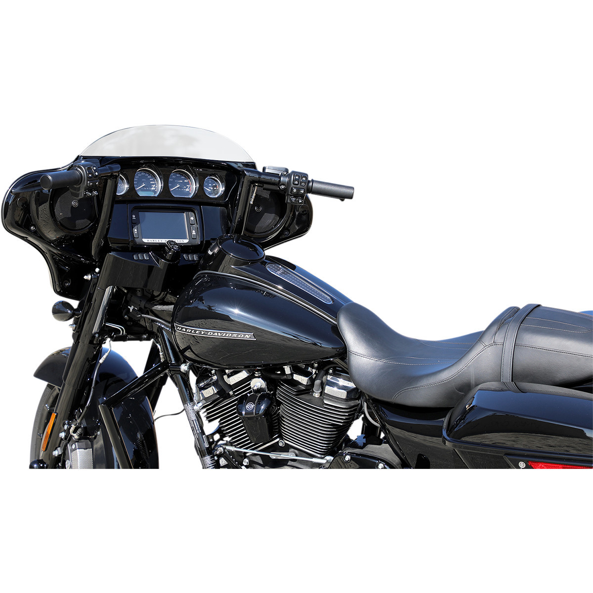 LA Choppers #LA-7100-00B - Engine Guard - Black - Twin Peaks