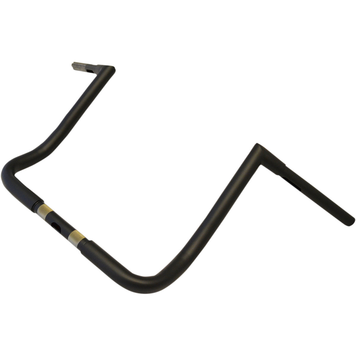 LA Choppers #LA-7361-14M - 1-1/4" Twin Peaks Touring Handlebar - 14" - Flat Black
