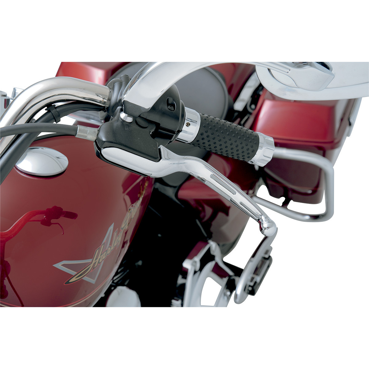 Drag Specialties - Slotted Wide Blade Lever Set - Chrome