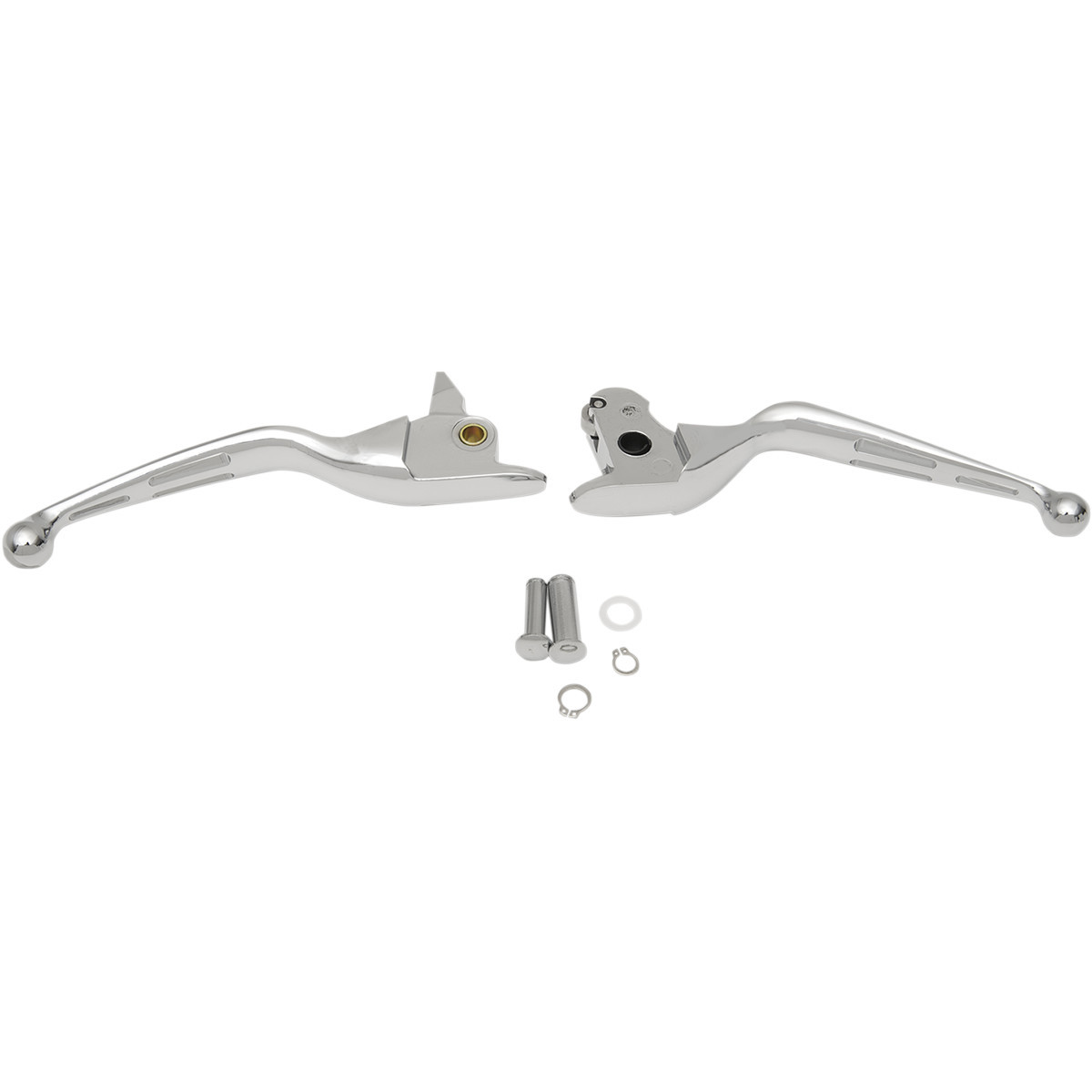 Drag Specialties - Slotted Wide Blade Lever Set - Chrome