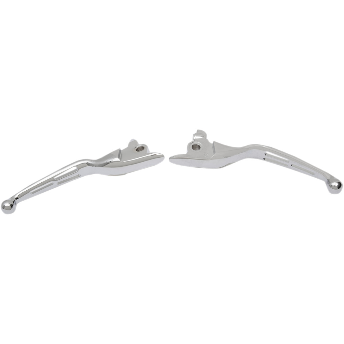 Drag Specialties - Slotted Wide Blade Lever Set - Chrome