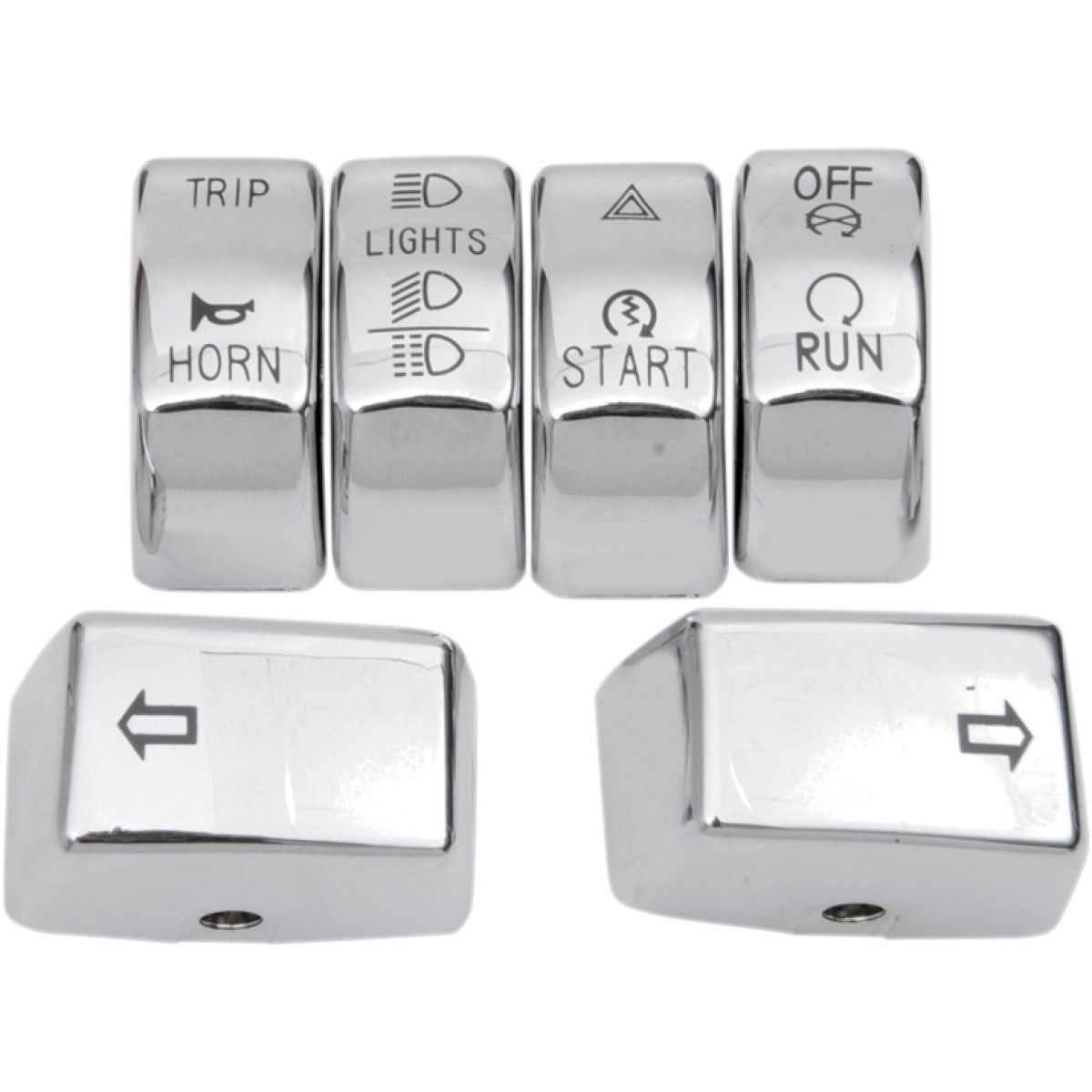 Drag Specialties - Switch Cap Kit - Chrome