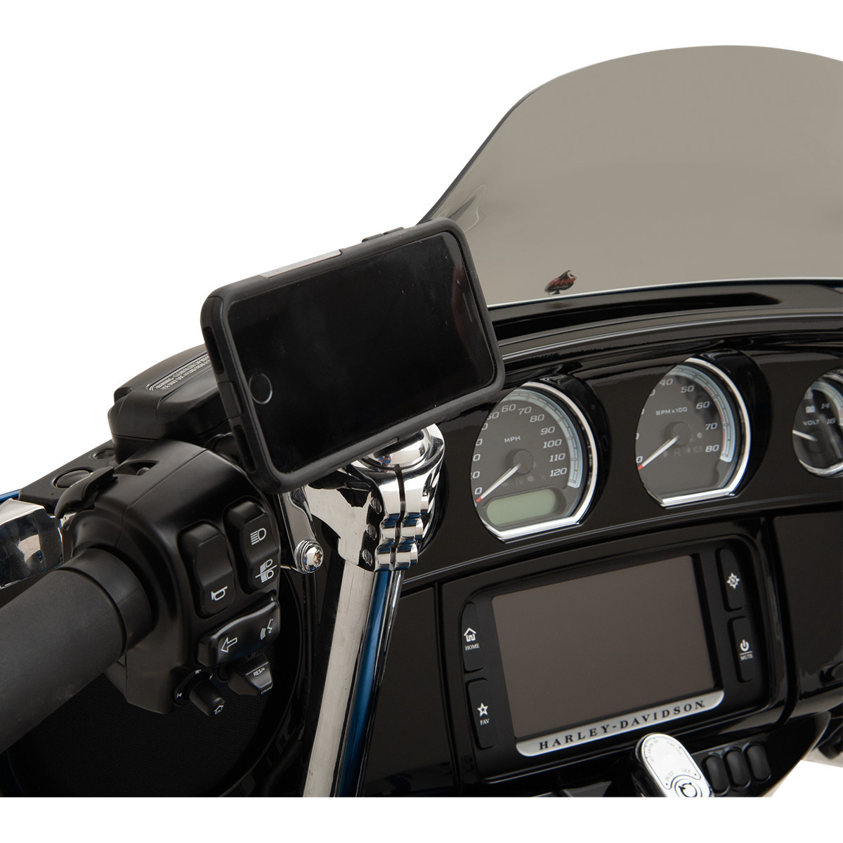 Klock Werks #KWD-01-0380 - iOmounts™ Device Mount - Switch Mount - Chrome