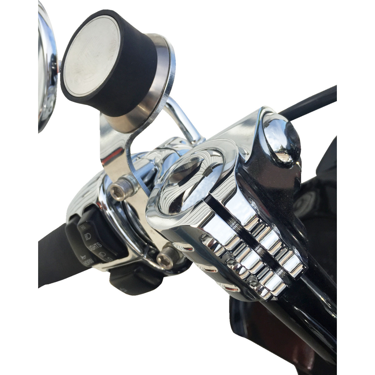 Klock Werks #KWD-01-0380 - iOmounts™ Device Mount - Switch Mount - Chrome