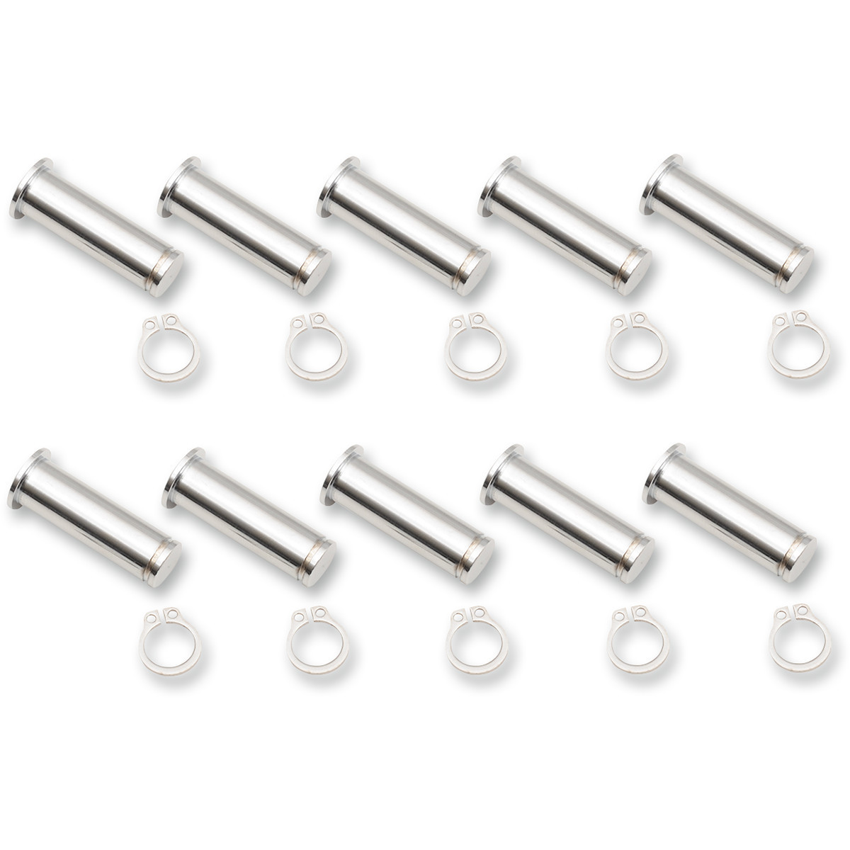 Drag Specialties - Pivot Pin/Clip Kit - Lever - 10 Pack - Chrome