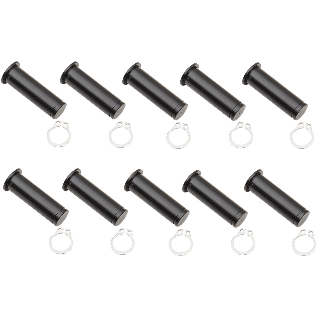 Drag Specialties - Pivot Pin/Clip Kit - Lever - 10 Pack - Black
