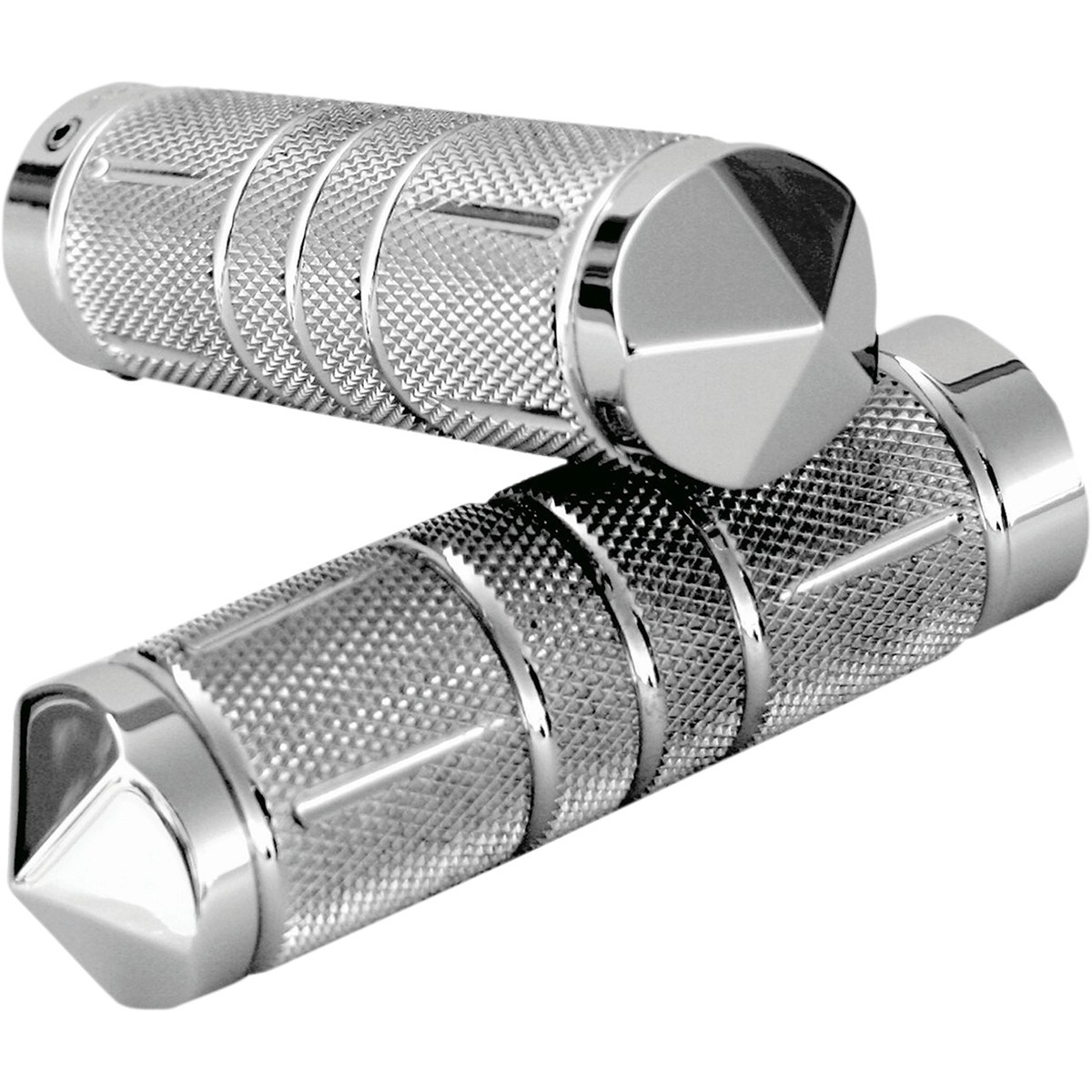 Accutronix #GR101-SKIC - Knurled Diamond Custom Grips - TBW - Chrome