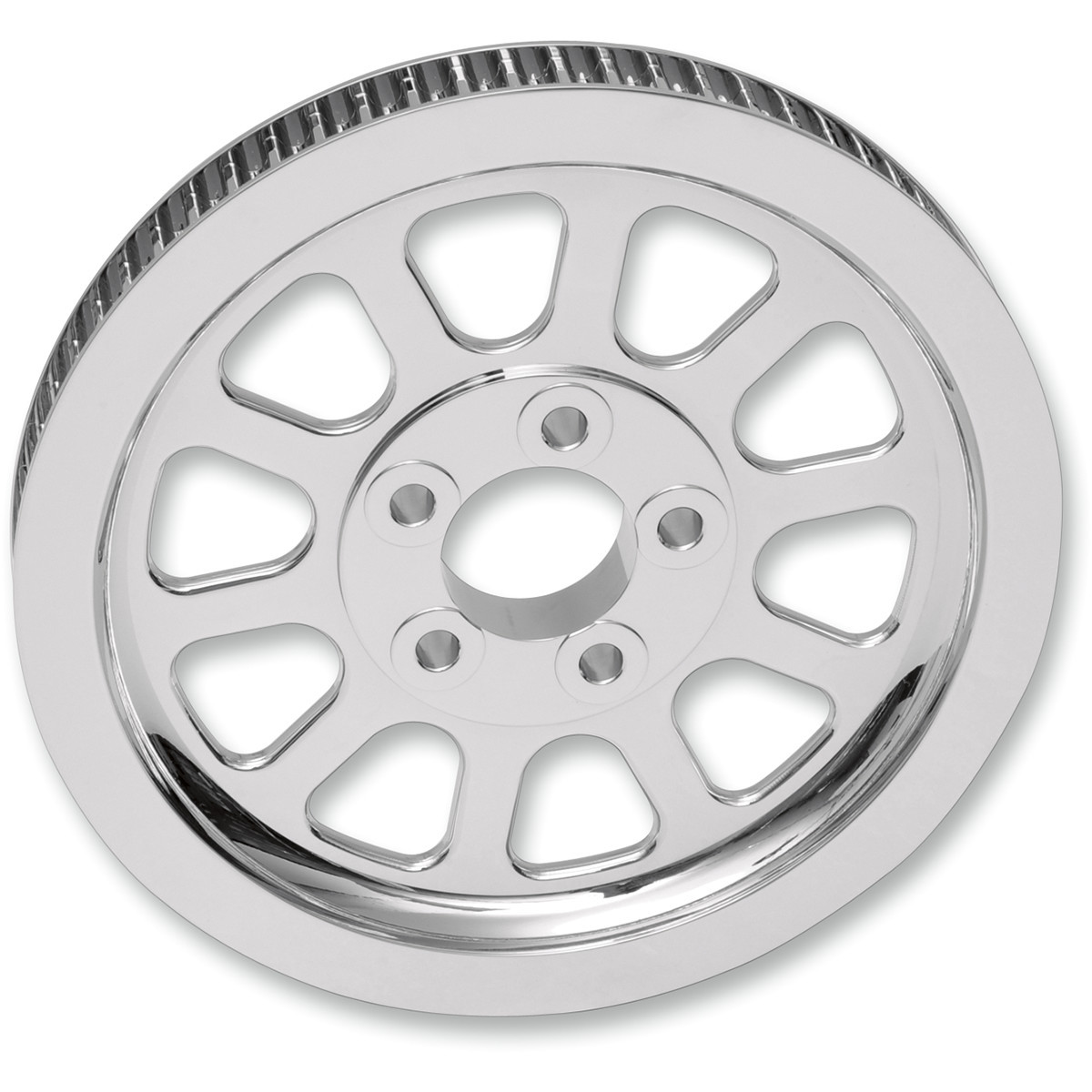 Drag Specialties - Chrome Rear Pulley - 66 Tooth - FLS/FXS