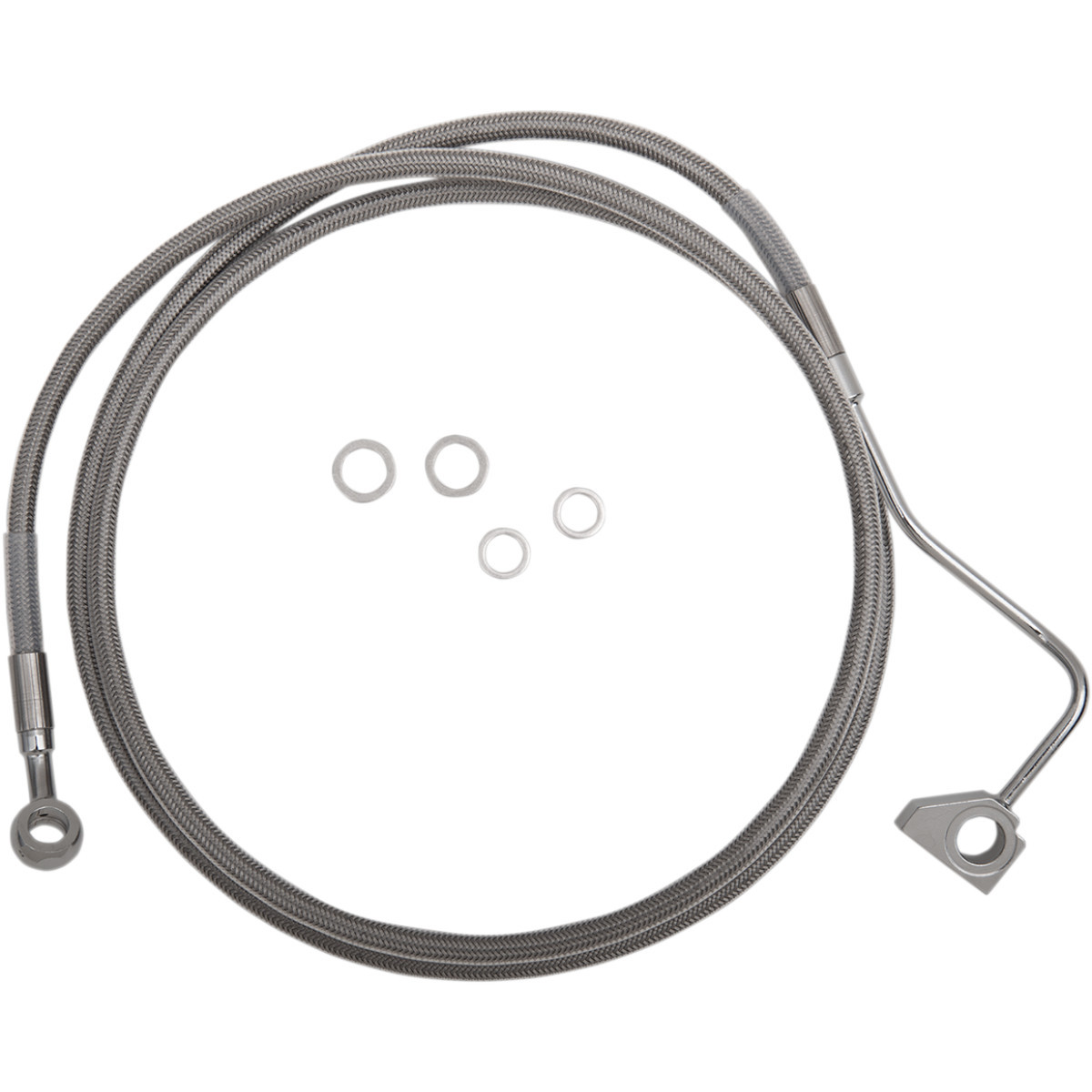Drag Specialties - Brake Line - +6" - Stainless Steel - ABS