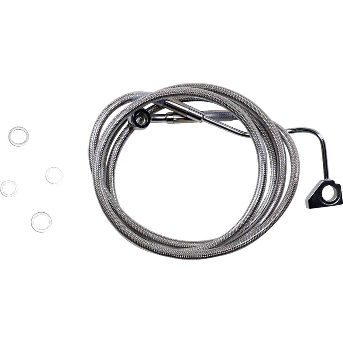 Drag Specialties - Brake Line - +10" - Stainless Steel - ABS