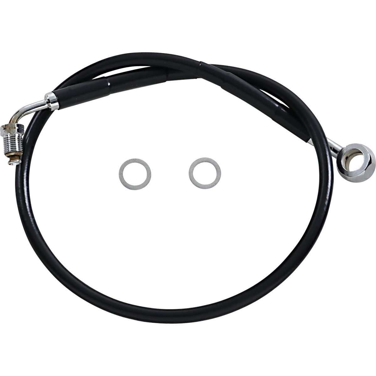 Drag Specialties - Brake Line - +4" - Black - '18-'23 Softail