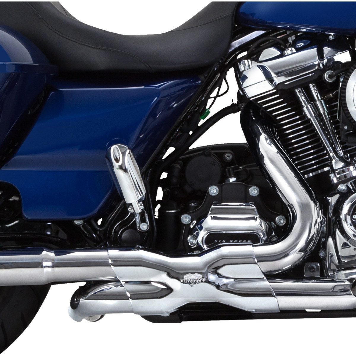 Vance & Hines #16371 - Power Duals Head Pipe - Chrome
