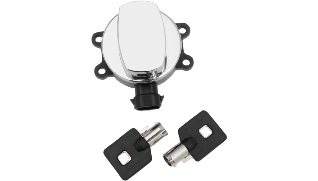 Drag Specialties #E21-0214 - Side Hinge Ignition Switch - Chrome